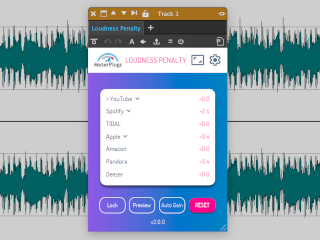 Loudness Penalty 2 resizable interface and mini list view